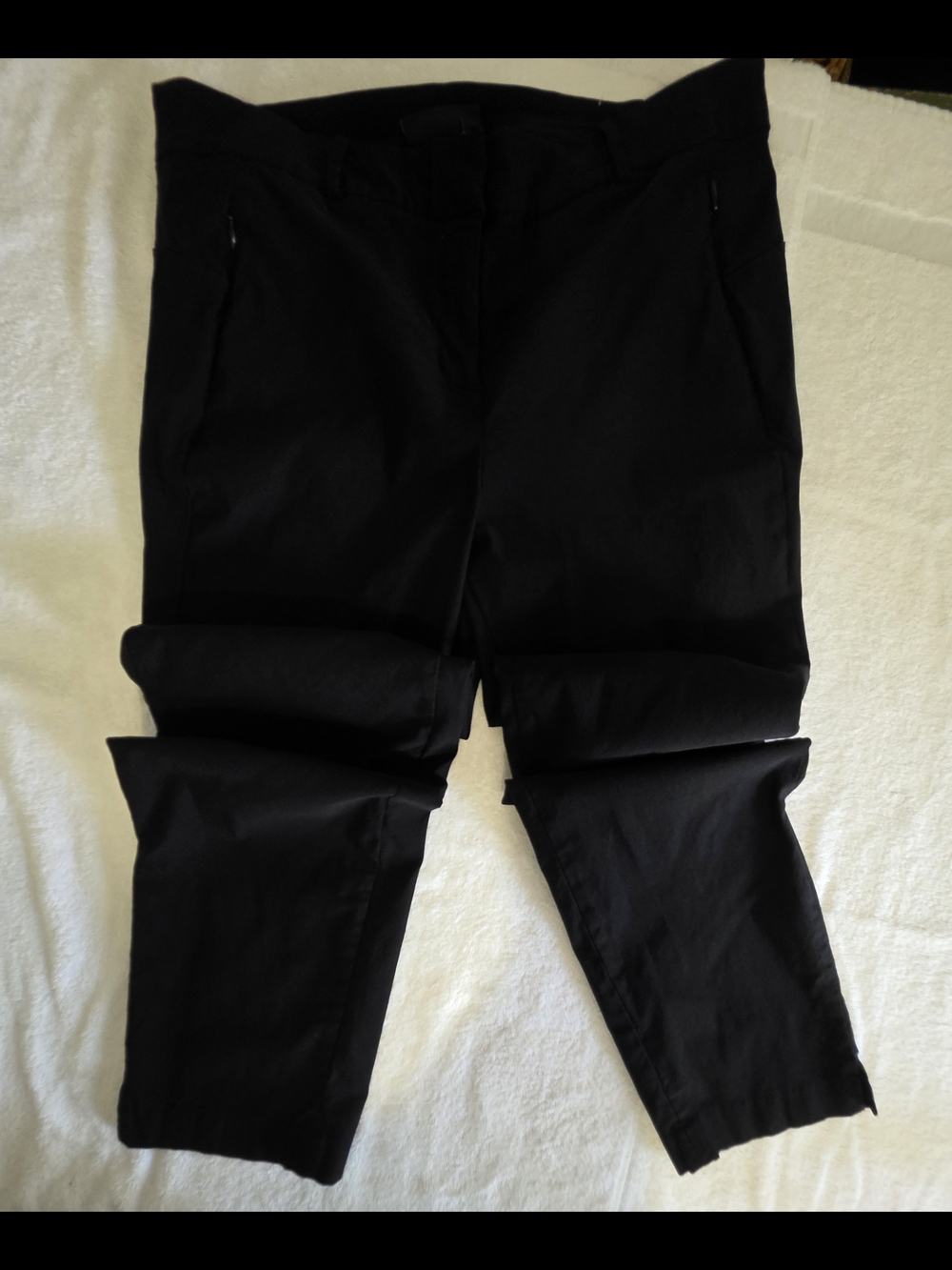 Classic Black Straight-Leg Pants